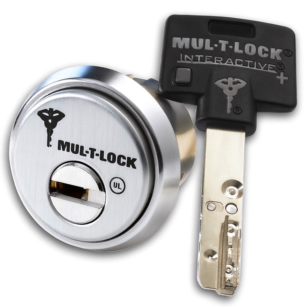 Mul-T-Lock high security restricted key system and cylinder